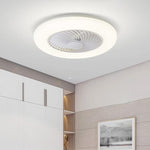 Lame Modern Round Plastic Flush Mount Ceiling Fans - Lamp Outdoor
