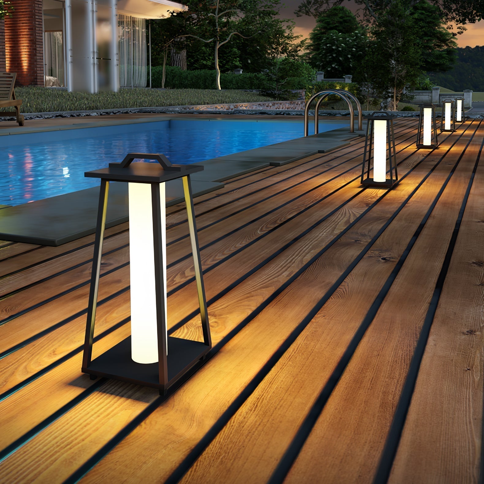 Ray Trapezoid-shaped Portable Outdoor Light - Lamp Outdoor