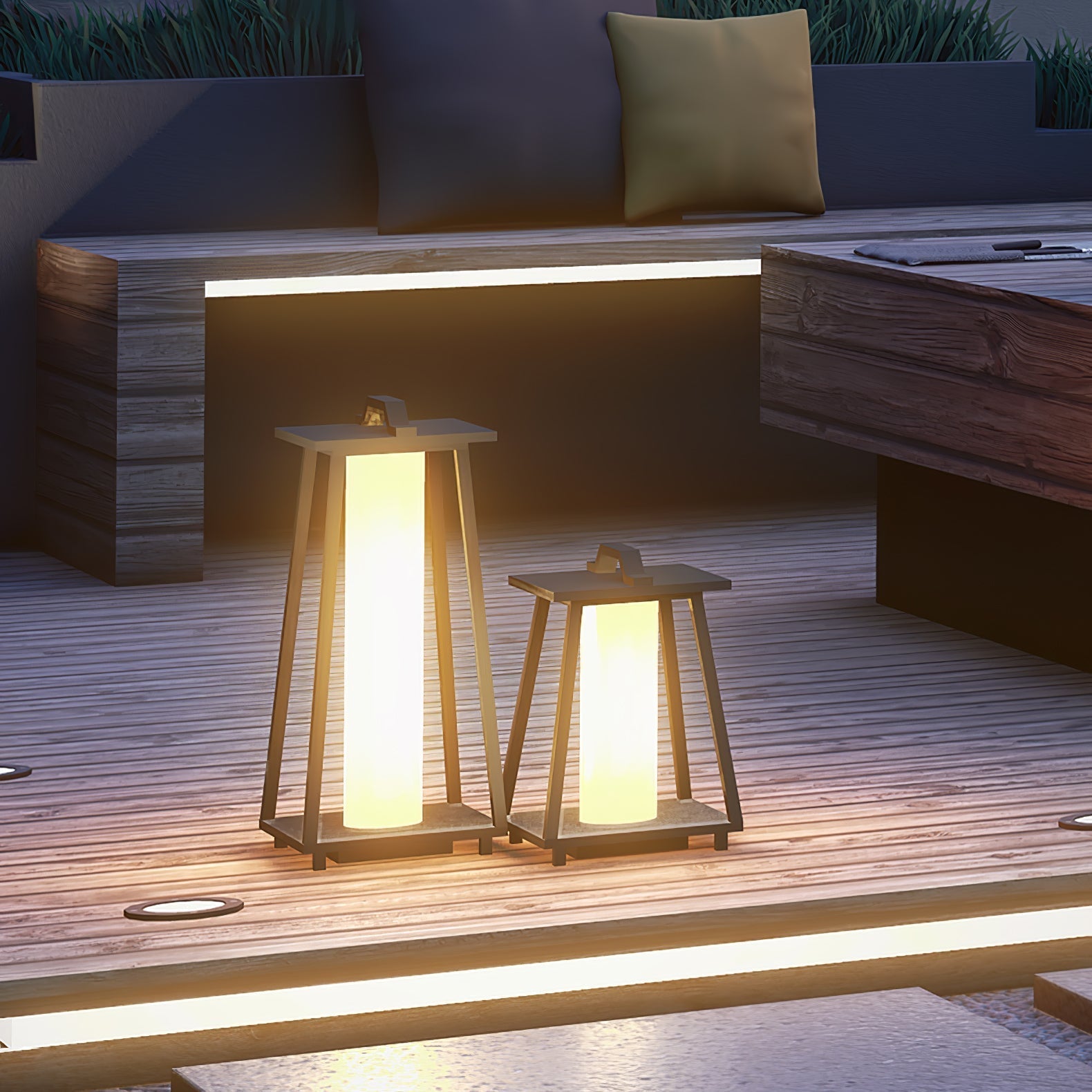 Ray Trapezoid-shaped Portable Outdoor Light - Lamp Outdoor