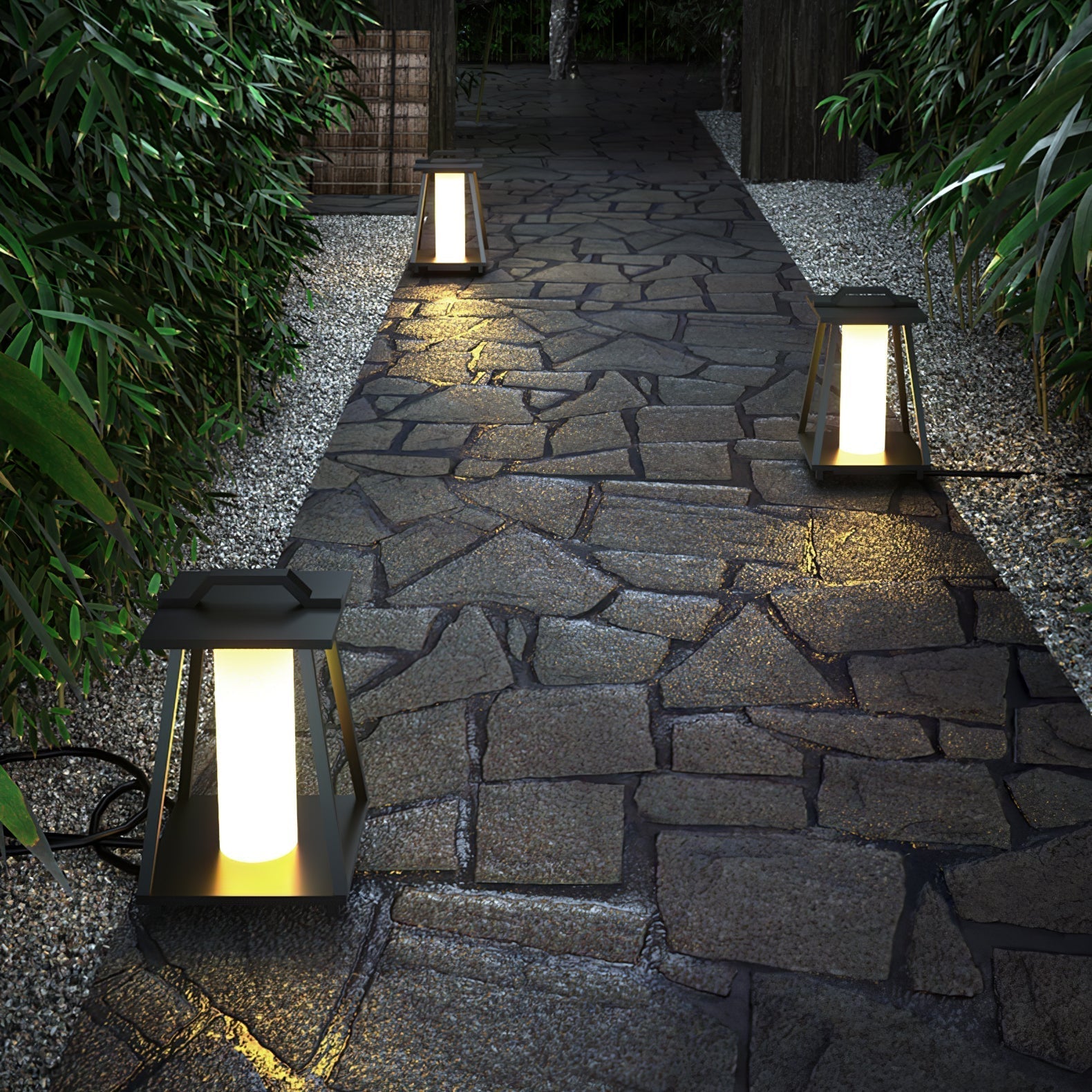 Ray Trapezoid-shaped Portable Outdoor Light - Lamp Outdoor