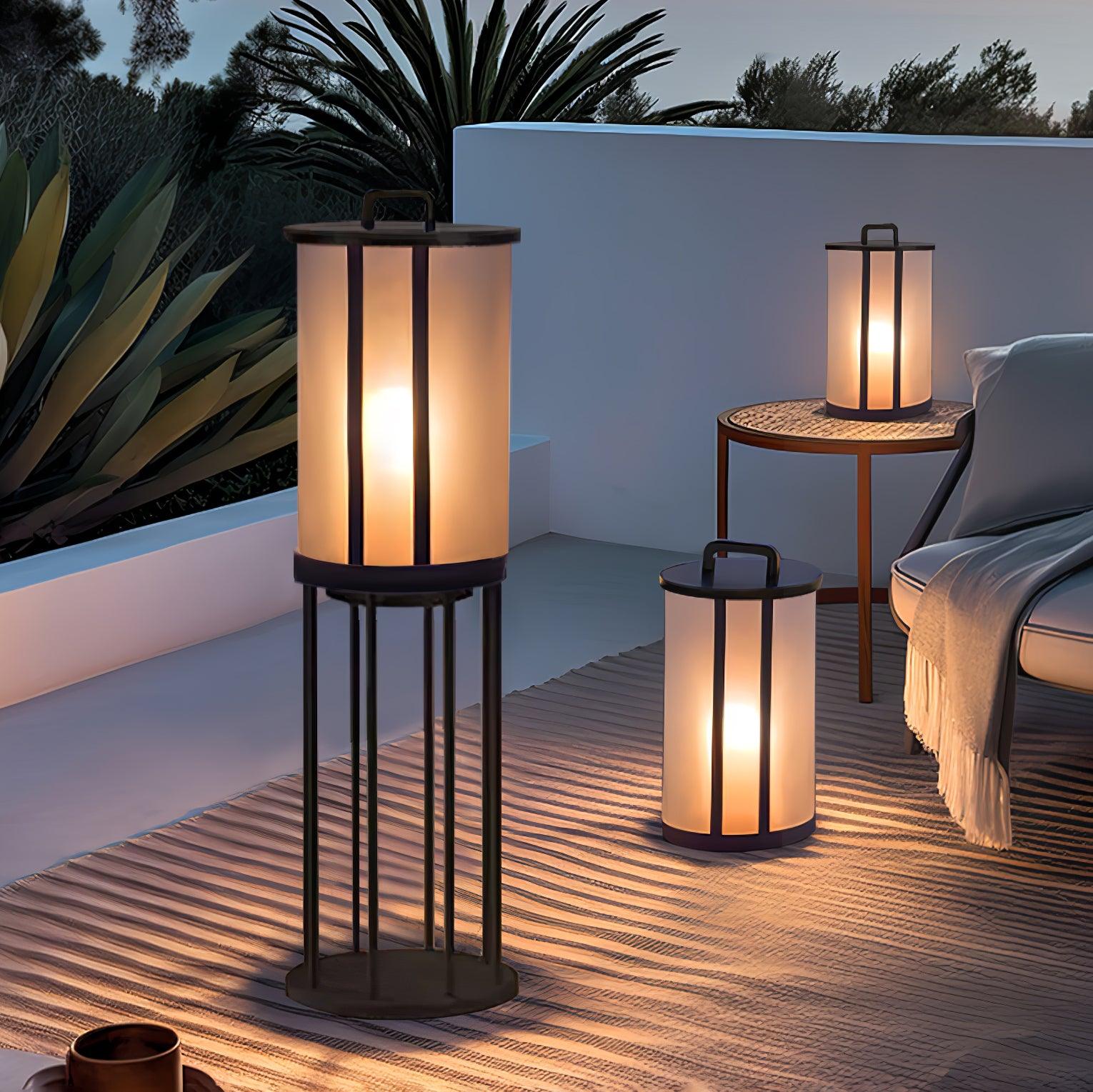 Ray Round Pillar Lantern Outdoor Light - Lamp Outdoor