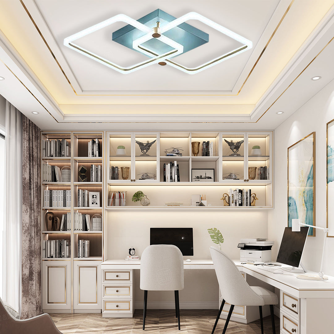 Squares Artistic Dimmable LED Modern Ceiling Lights Flush Mount Lighting - Lamp Outdoor