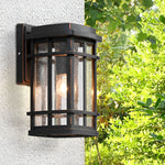 Retro Simple Waterproof Bubbles Glass Shade Modern Outdoor Wall Light | Dazuma