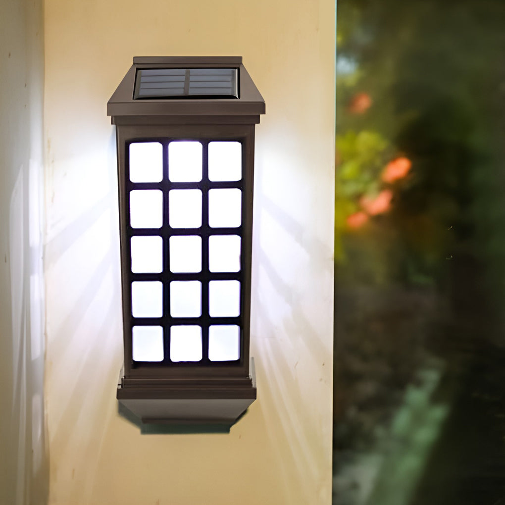 Solar LED Light-controlled Motion Sensor Modern Outdoor Wall Lamp | Dazuma