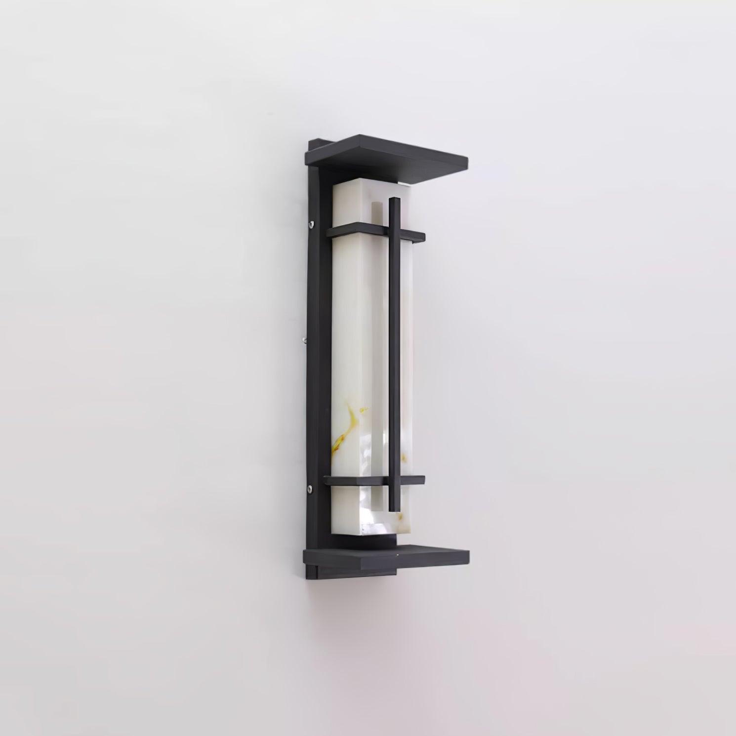 Square Outdoor Wall Light Imitation Alabaster Waterproof - Lamp Outdoor