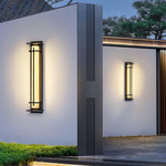 Square Outdoor Wall Light Imitation Alabaster Waterproof - Lamp Outdoor