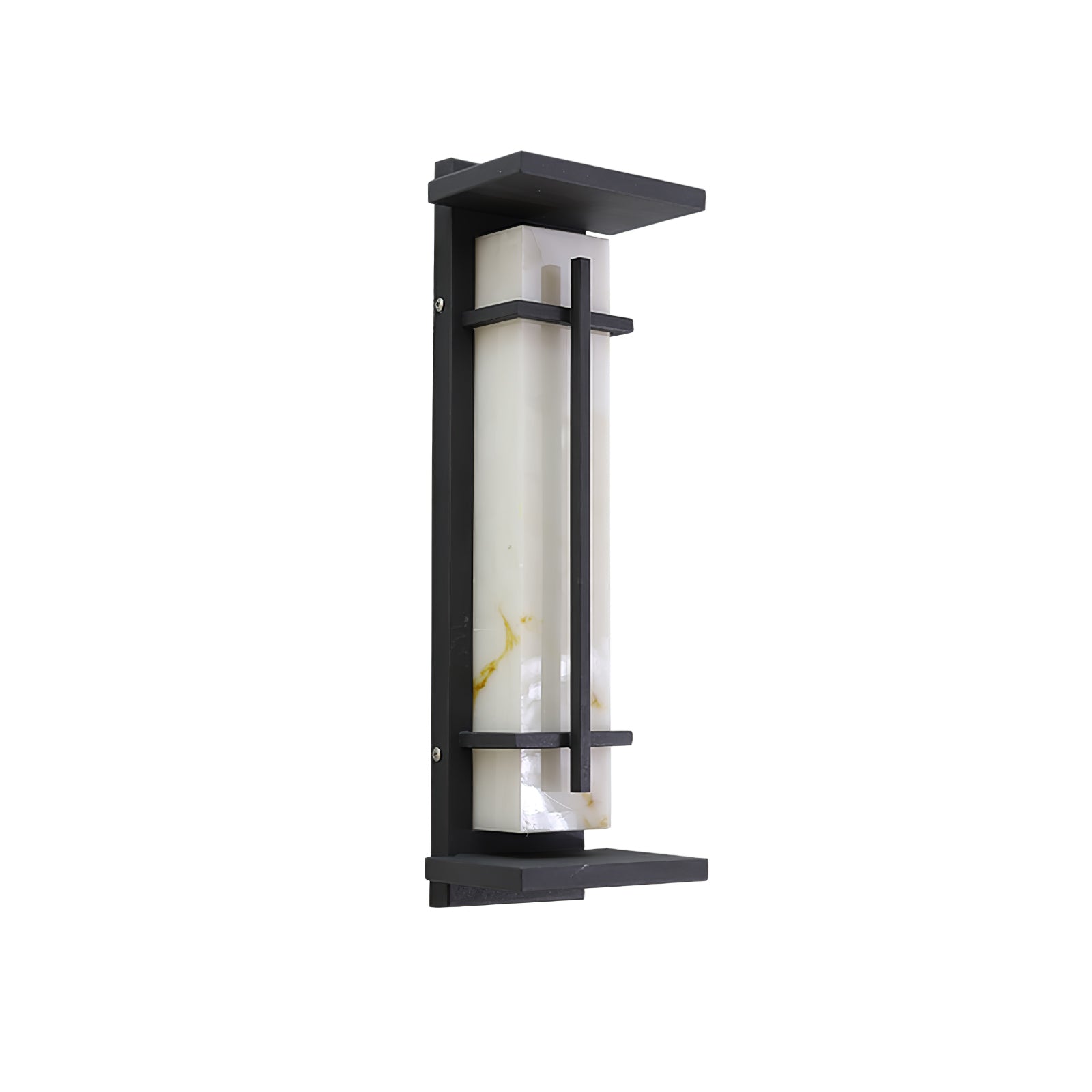 Square Outdoor Wall Light Imitation Alabaster Waterproof - Lamp Outdoor