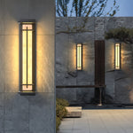 Square Outdoor Wall Light Imitation Alabaster Waterproof - Lamp Outdoor
