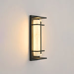 Square Outdoor Wall Light Imitation Alabaster Waterproof - Lamp Outdoor