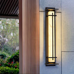 Square Outdoor Wall Light Imitation Alabaster Waterproof - Lamp Outdoor