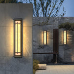 Square Outdoor Wall Light Imitation Alabaster Waterproof - Lamp Outdoor