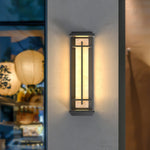Square Outdoor Wall Light Imitation Alabaster Waterproof - Lamp Outdoor
