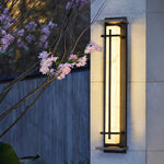 Square Outdoor Wall Light Imitation Alabaster Waterproof - Lamp Outdoor