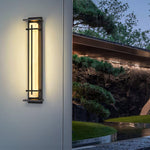 Square Outdoor Wall Light Imitation Alabaster Waterproof - Lamp Outdoor