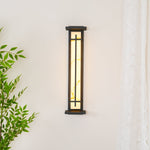 Square Outdoor Wall Light Imitation Alabaster Waterproof - Lamp Outdoor