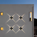 Round Square LED 12W Cross Star Lights Waterproof Modern Wall Lamp | Dazuma