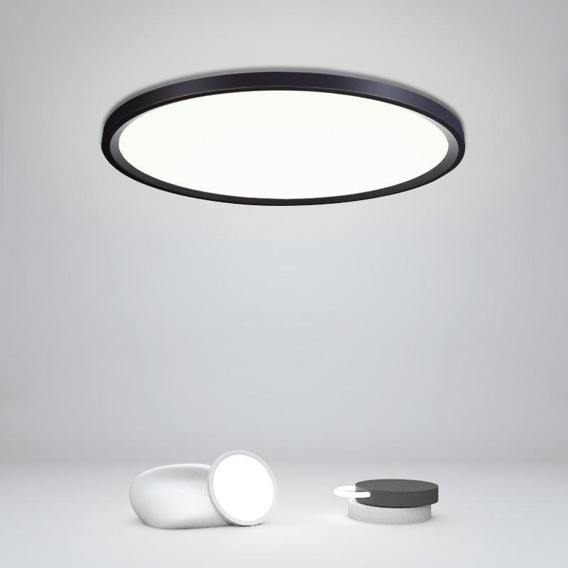 Minimalist Black Circle Industrial Flush Mount Ceiling Lights - Lamp Outdoor