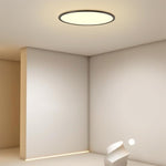 Soft White Round Industrial Black Flush Mount Ceiling Lights for Kitchen Dining Room - Lamp Outdoor