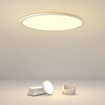 Soft White Round Industrial Black Flush Mount Ceiling Lights for Kitchen Dining Room - Lamp Outdoor