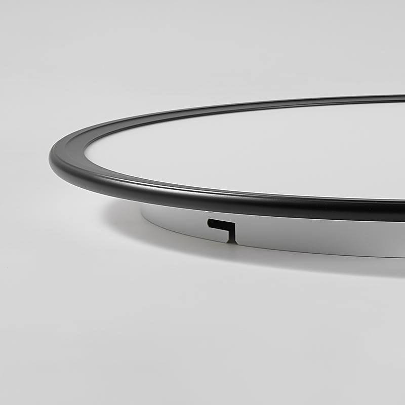 Soft White Round Industrial Black Flush Mount Ceiling Lights for Kitchen Dining Room - Lamp Outdoor