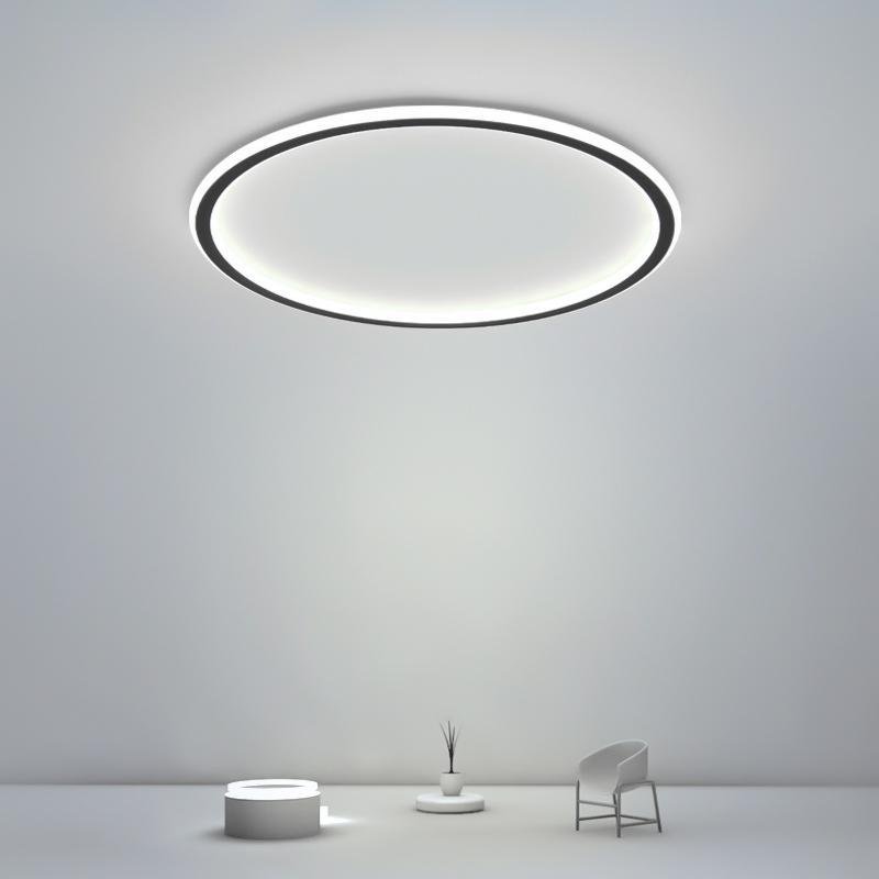 Bertina Round Framed Industrial Metal Flush Mount Ceiling Lights - Lamp Outdoor