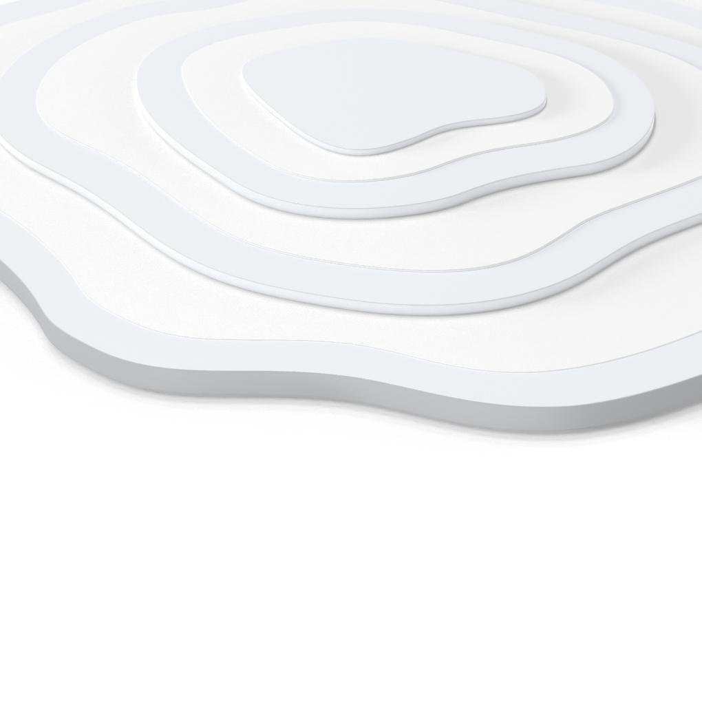 Modern Industrial Rippled White Flush Mount Ceiling Light for Bedroom - Lamp Outdoor