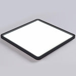 Ara Modern Flat Square Black Metal Flush Mount Ceiling Lights - Lamp Outdoor
