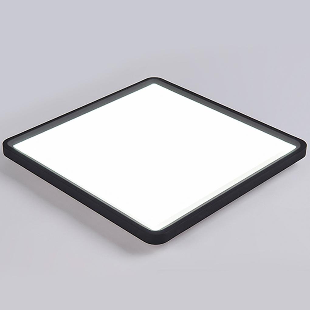 Ara Modern Flat Square Black Metal Flush Mount Ceiling Lights - Lamp Outdoor