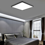Ara Modern Flat Square Black Metal Flush Mount Ceiling Lights - Lamp Outdoor