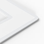 White Iron Flat Geometric Flush Mount Ceiling Lights for Living Room - Lamp Outdoor