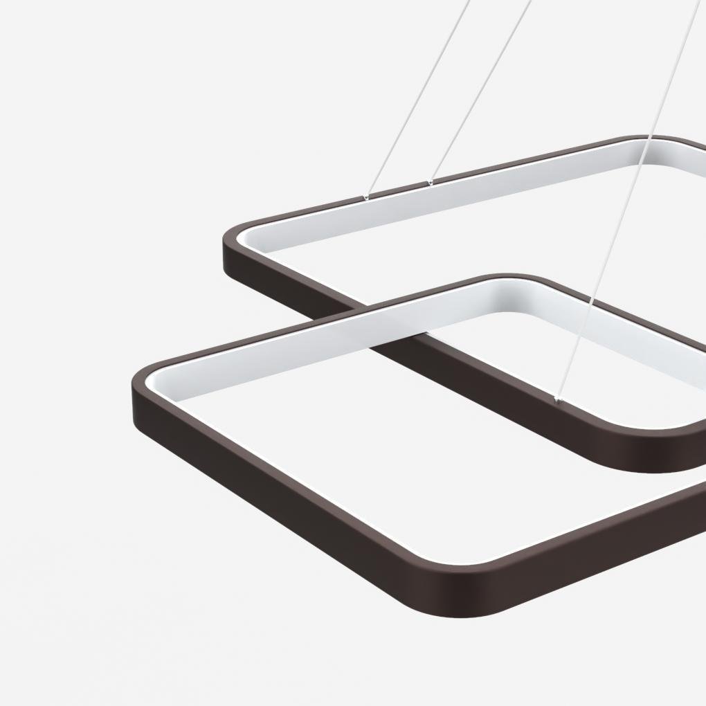 Helena Modern LED Square Metal Chandelier - Lamp Outdoor