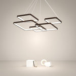 Helena Modern LED Square Metal Chandelier - Lamp Outdoor