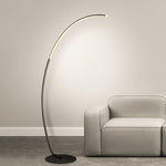 Black Aluminum LED Dimmable Arc Floor Lamps - Lamp Outdoor