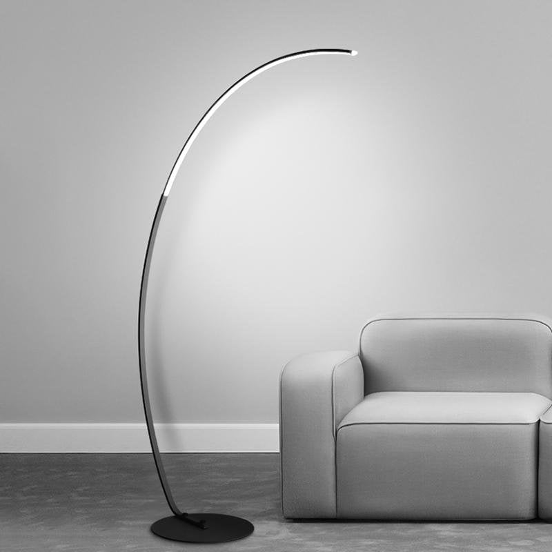 Black Aluminum LED Dimmable Arc Floor Lamps - Lamp Outdoor