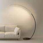 Black Aluminum LED Dimmable Arc Floor Lamps - Lamp Outdoor
