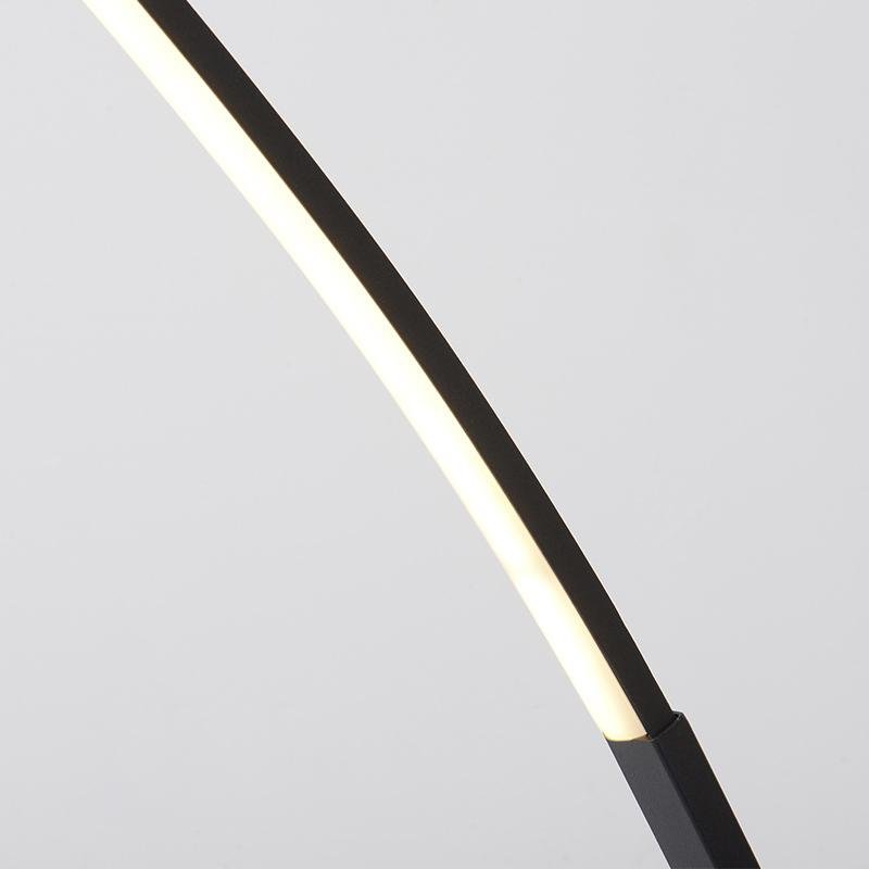 Black Aluminum LED Dimmable Arc Floor Lamps - Lamp Outdoor
