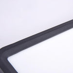 Black Rectangular Chandelier Modern Farmhouse Chandelier for Living Room Kitchen - Lamp Outdoor