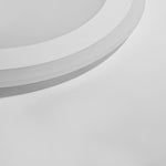 Modern Round Industrial Flush Mount White Ceiling Light for Bedroom - Lamp Outdoor