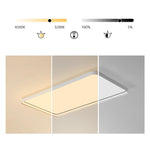 35'' Rectangular LED Modern Flush Mount Lighting for Living Room - Lamp Outdoor