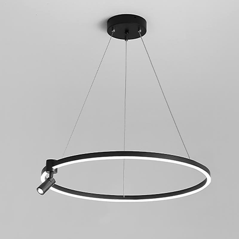 Simple Linear Modern Chandeliers Adjustable Angle Spotlight Circle Chandelier - Lamp Outdoor