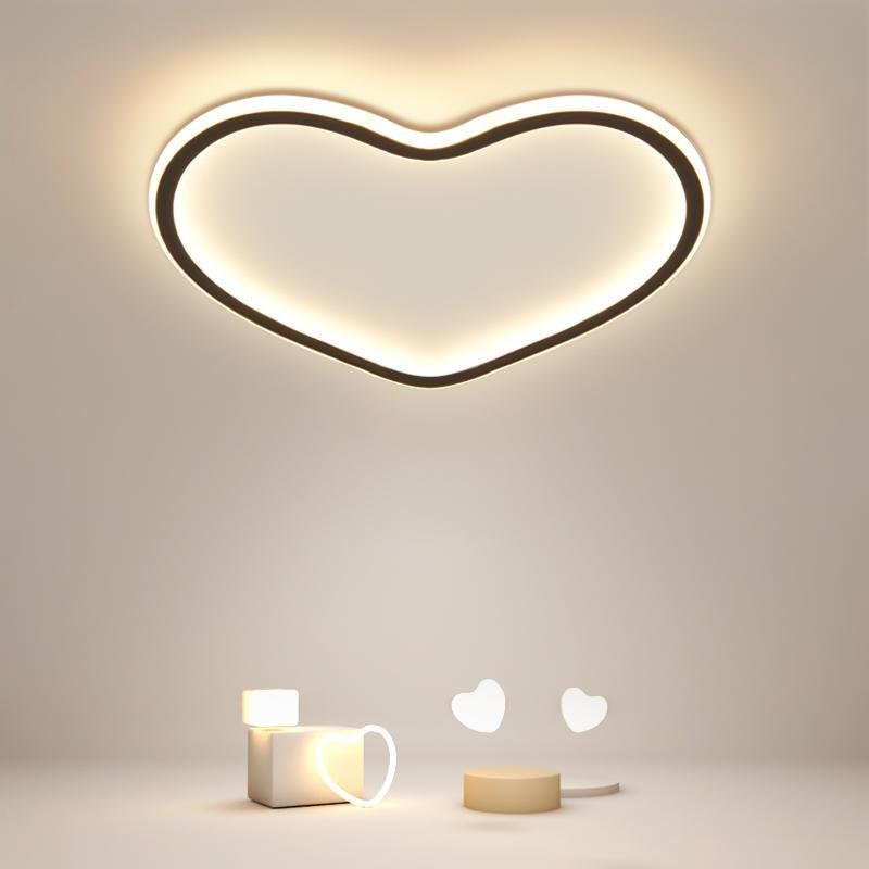 Jane Heart Shaped Industrial Metal Flush Mount Ceiling Lights - Lamp Outdoor