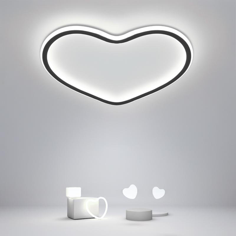 Jane Heart Shaped Industrial Metal Flush Mount Ceiling Lights - Lamp Outdoor