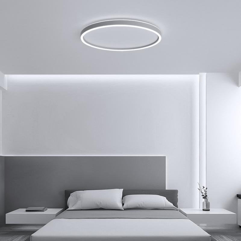 Modern Circle Halo Shaped Flush Mount Llight Bedroom Ceiling Lights - Lamp Outdoor