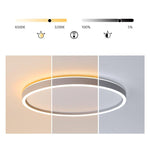Modern Circle Halo Shaped Flush Mount Llight Bedroom Ceiling Lights - Lamp Outdoor