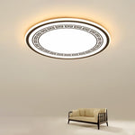 Eastern Round LED Integrated Flush Mount Ceiling Light - Lamp Outdoor