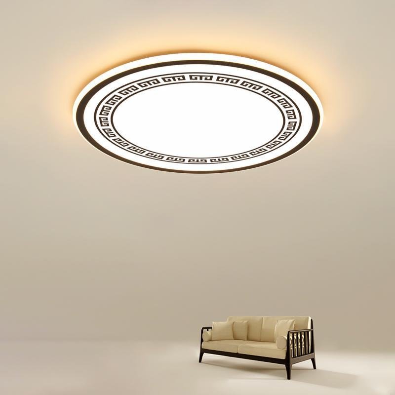 Eastern Round LED Integrated Flush Mount Ceiling Light - Lamp Outdoor
