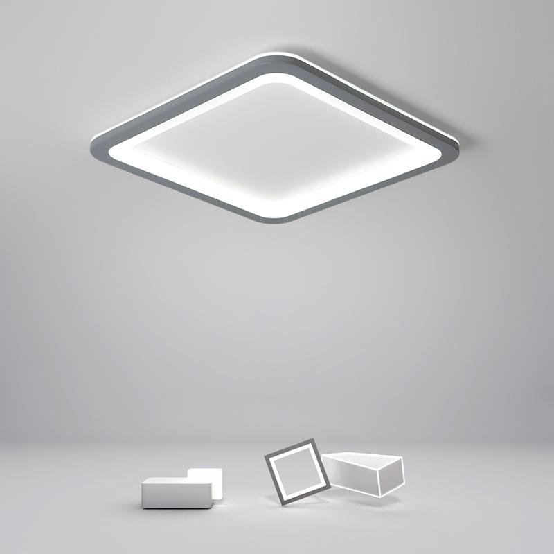 Gray Square Industrial Flush Mount Kitchen Lighting Dining Room Lighting Ceiling Light - Lamp Outdoor