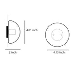 Transparent Rustic Outdoor Glass Wall Lights Waterproof LED Lighting - Dazuma