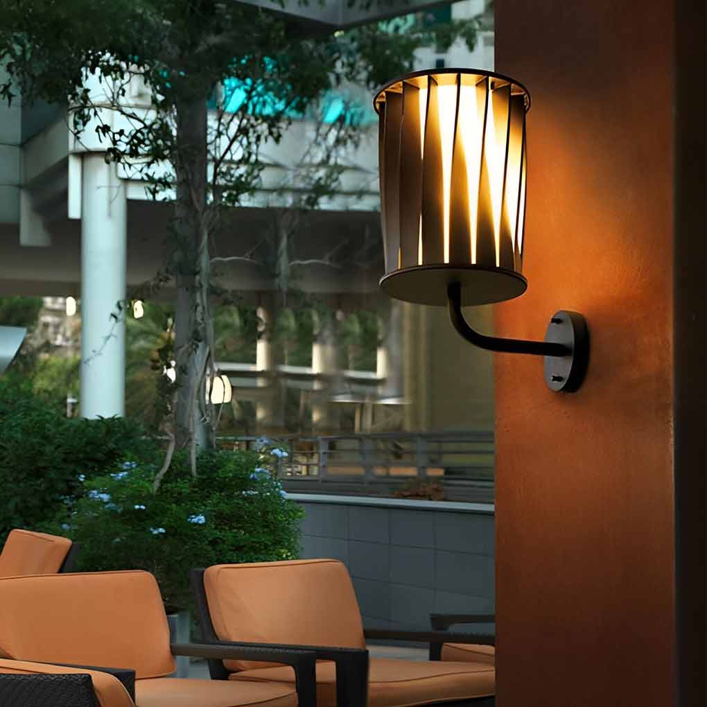 Creative Twisted Waterproof LED Modern Outdoor Wall Lamp Plug in Wall Lights | Dazuma