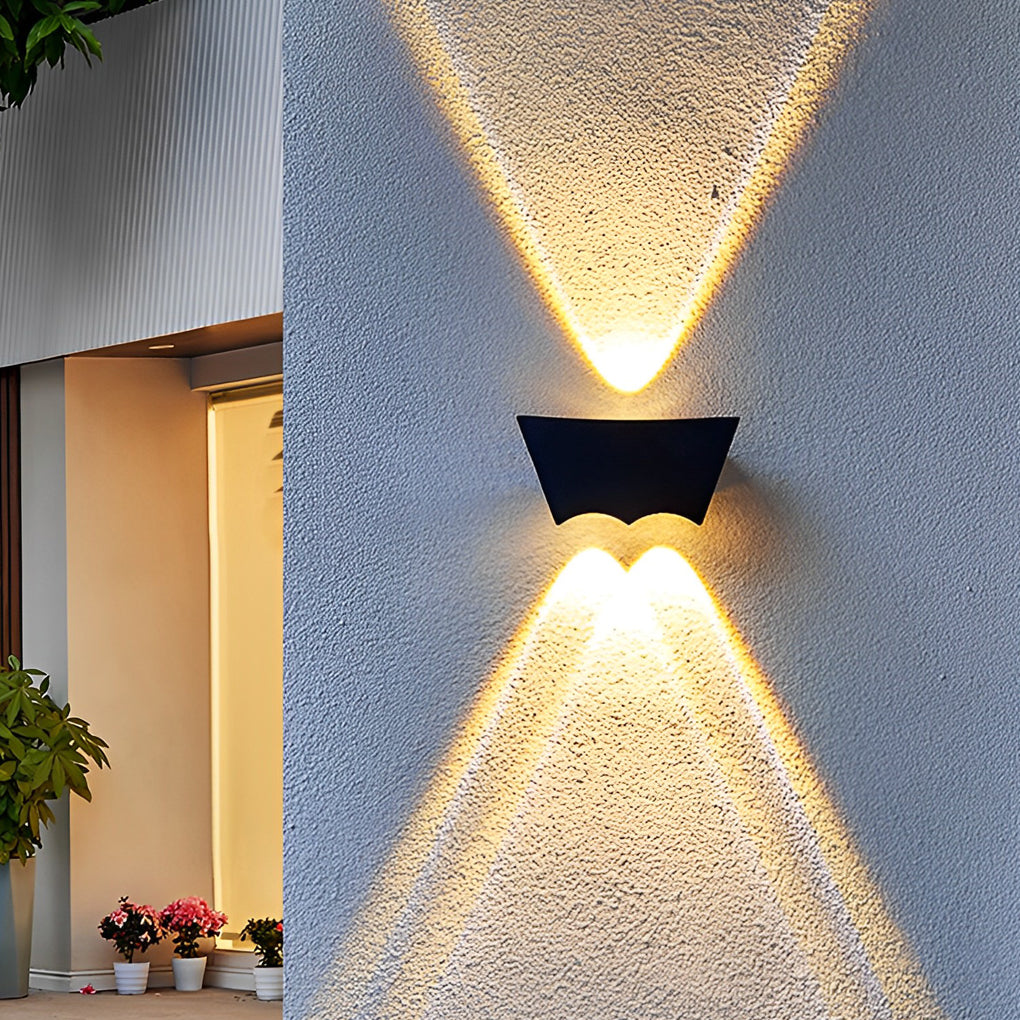 Creative Up and Down Lighting LED Waterproof Black Wall Washer Lights | Dazuma